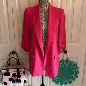Zara Hot Pink Blazer Jacket